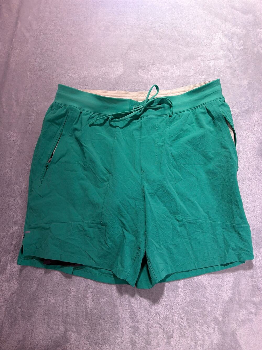 Lululemon Pace Breaker 5" Lined Athletic Shorts Jade Emerald Green Men's XL